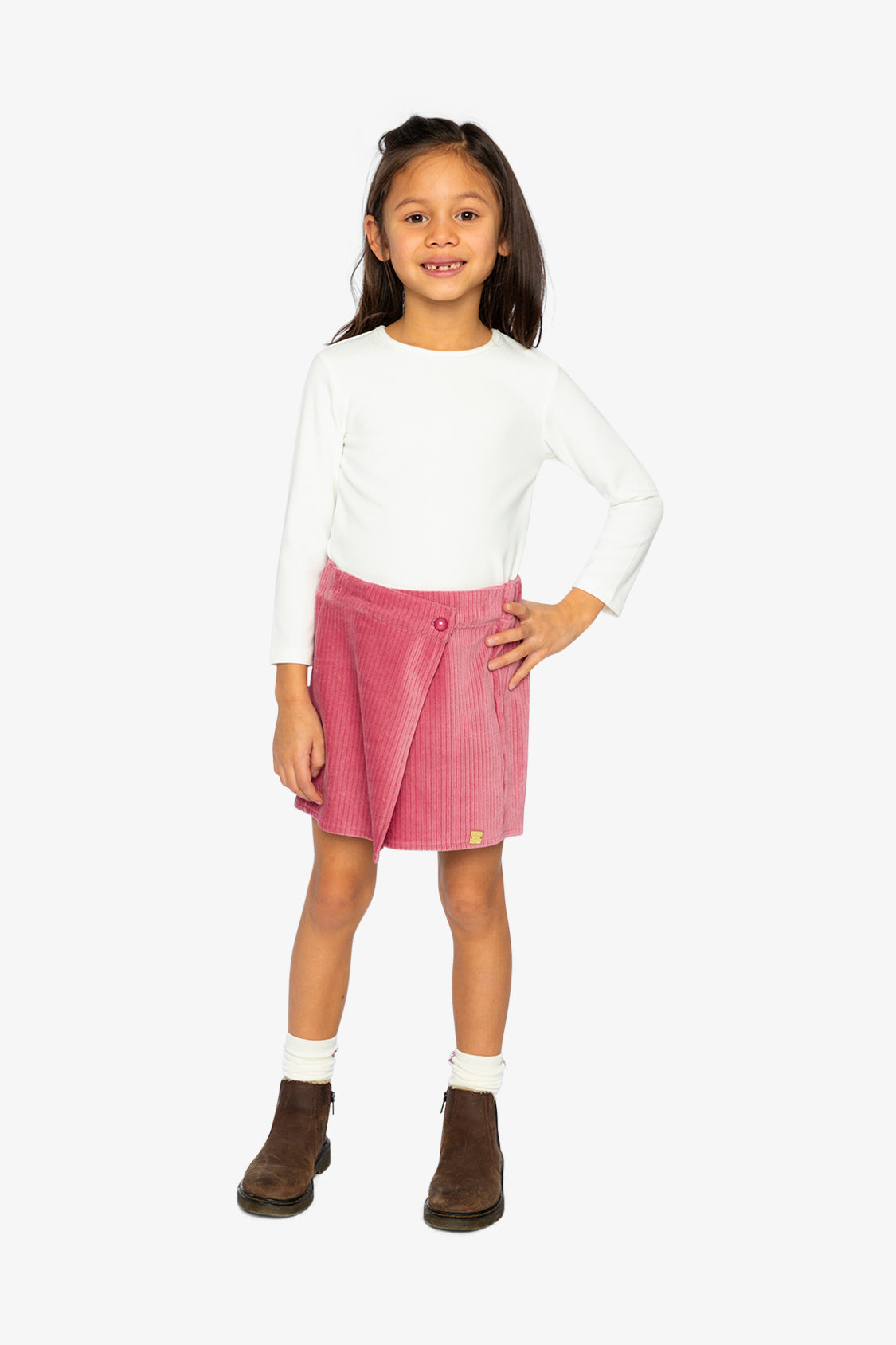 Brushed Rib Crew Neck Top Off-White-4