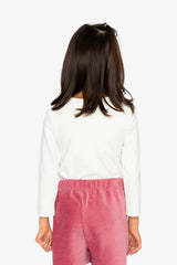 Brushed Rib Crew Neck Top Off-White-3