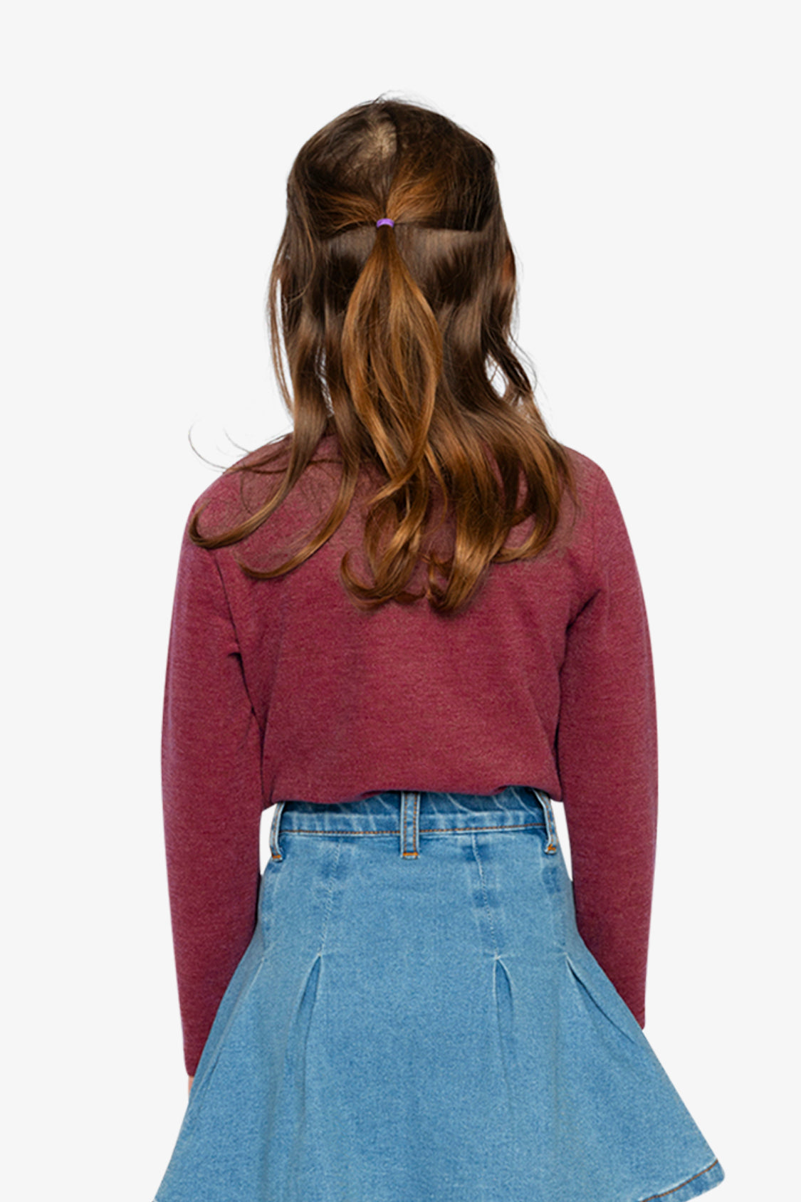 Brushed Rib Crew Neck Top Reddish-Brown-3