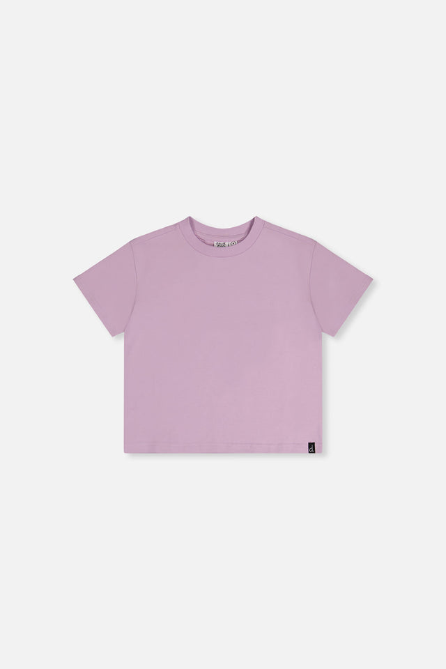 Heavy Jersey Wide Short Sleeve T-Shirt Mauve-0