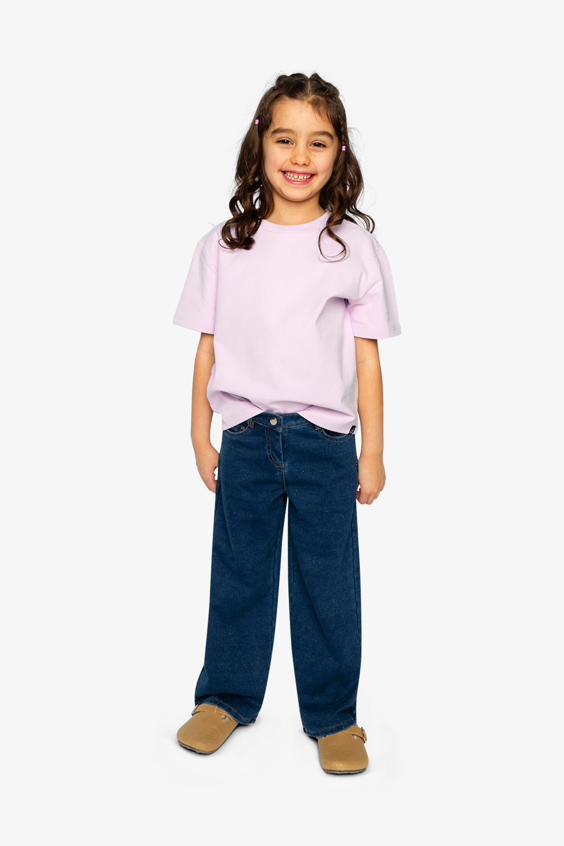 Heavy Jersey Wide Short Sleeve T-Shirt Mauve-4