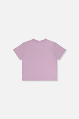 Deux par Deux Heavy Jersey Wide Short Sleeve T-Shirt Mauve product image P2
