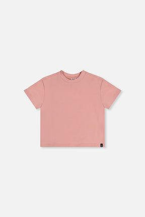 Heavy Jersey Wide Short Sleeve T-Shirt Pink-0