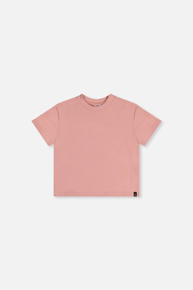 Heavy Jersey Wide Short Sleeve T-Shirt Pink-0