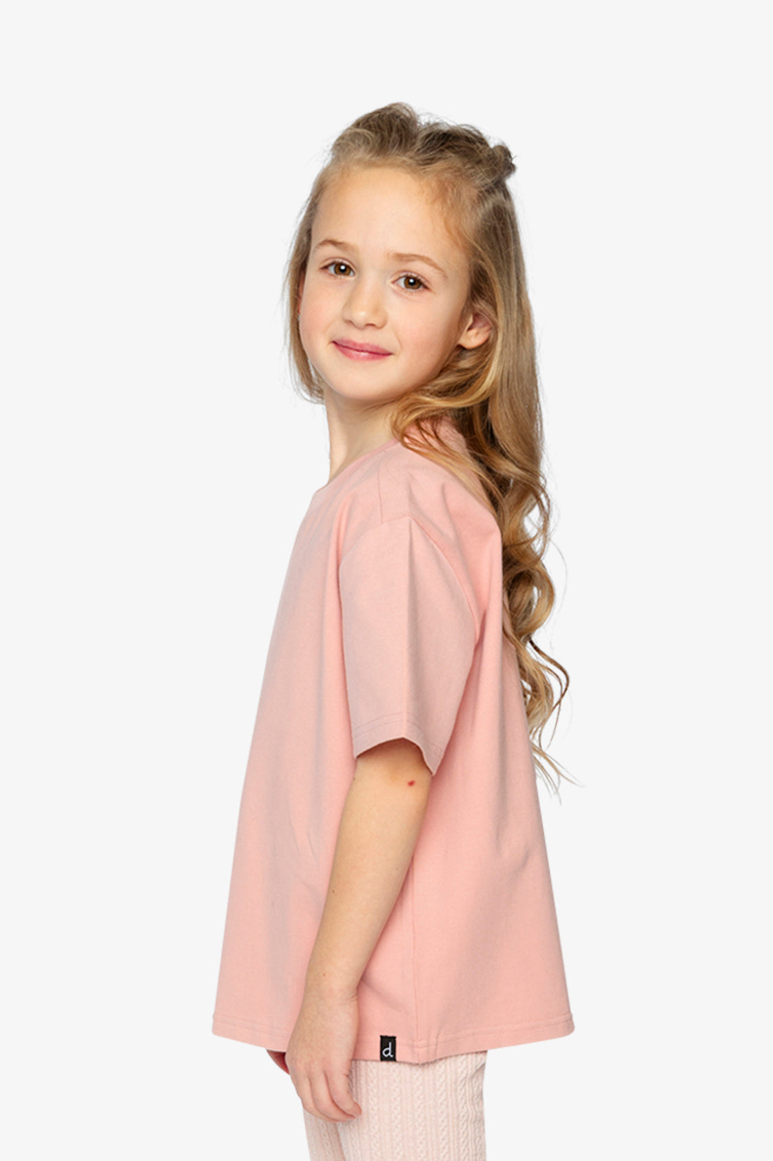 Heavy Jersey Wide Short Sleeve T-Shirt Pink-2