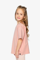 Heavy Jersey Wide Short Sleeve T-Shirt Pink-2