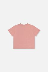 Deux par Deux Heavy Jersey Wide Short Sleeve T-Shirt Pink product image P2