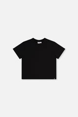Heavy Jersey Wide Short Sleeve T-Shirt Black-0