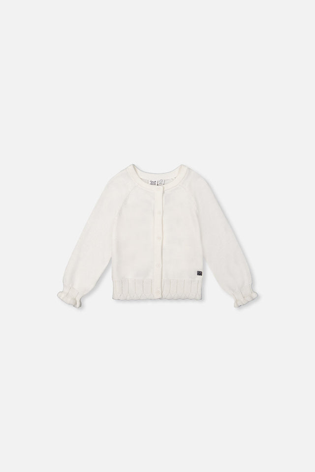 Baby Knit Cardigan Off-White-0