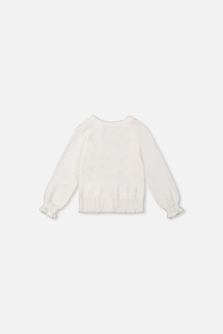 Baby Knit Cardigan Off-White-1