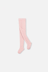 Baby Knit Textured Tights Dusty Pink-0