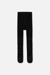 Knit Textured Tights Black-1
