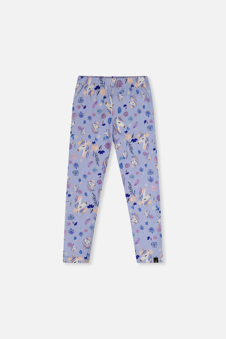 Printed Leggings Purple Unicorn Print-0