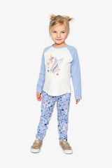 Printed Leggings Purple Unicorn Print-4