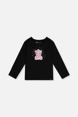 Raglan Organic Cotton T-Shirt Black-0