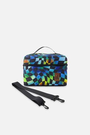 Lunch Box Blue Checkered Print-0