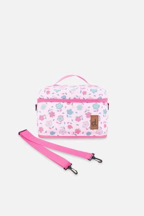 Lunch Box Pink Printed Flowers-0