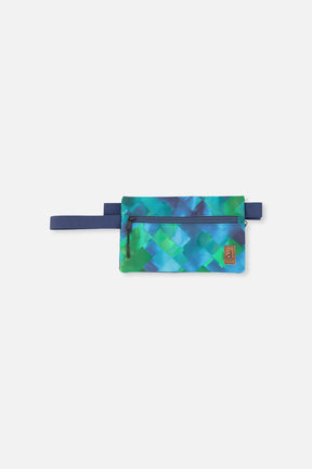 Pencil Case Blue Diamond Print-0