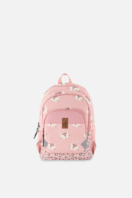 Little Kids Backpack Pink Leopard Print-0