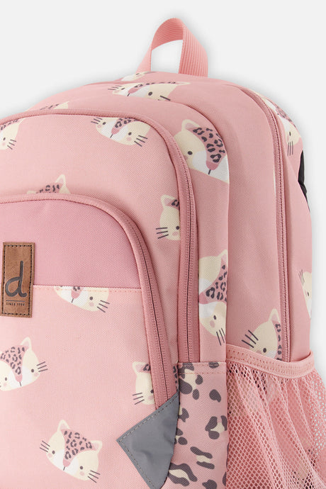 Little Kids Backpack Pink Leopard Print-2