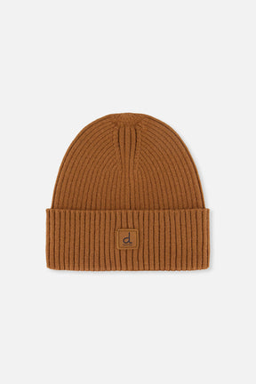 Ribbed Knit Hat Brown Sugar-0