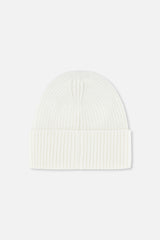 Ribbed Knit Hat Off-White-2