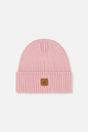 Ribbed Knit Hat Pale Dusty Pink-0