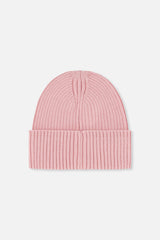 Ribbed Knit Hat Pale Dusty Pink-2