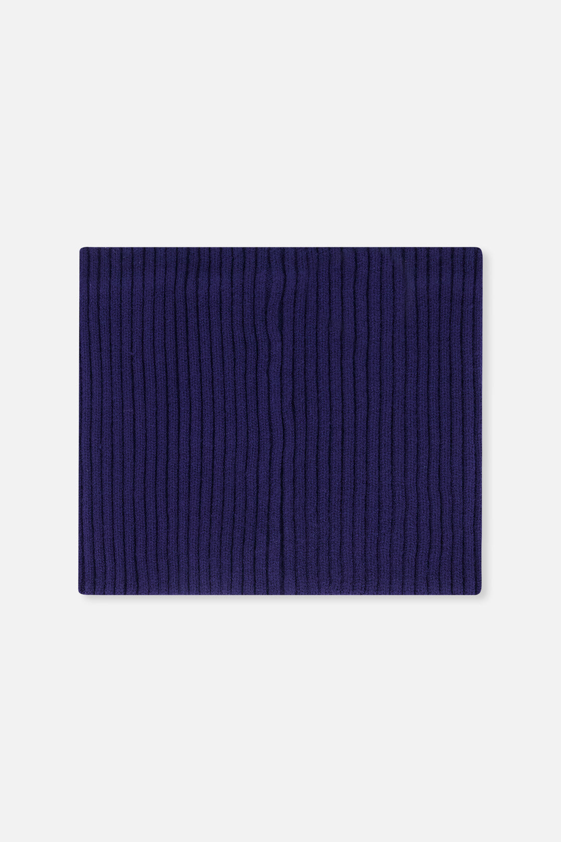 Baby Ribbed Knit Neckwarmer Navy Blue-1