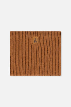 Ribbed Knit Neckwarmer Brown Sugar-0