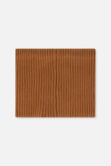 Ribbed Knit Neckwarmer Brown Sugar-1
