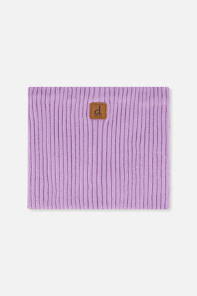 Ribbed Knit Neckwarmer Lavender-0