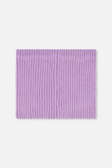 Ribbed Knit Neckwarmer Lavender-1