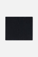Ribbed Knit Neckwarmer Black-1
