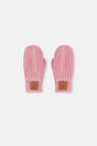 Knit Mittens Pale Dusty Pink-0