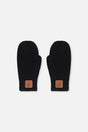 Knit Mittens Black-0