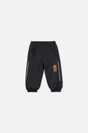 Lined Baby Splash Pants Black Fleece-0