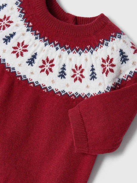 Jacquard Christmas Sweater Boy - RED | Mayoral | Mayoral | Jenni Kidz