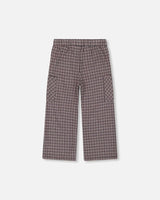 Jacquard Knit Flare Pants With Houndstooth Pattern | Deux par Deux | Jenni Kidz