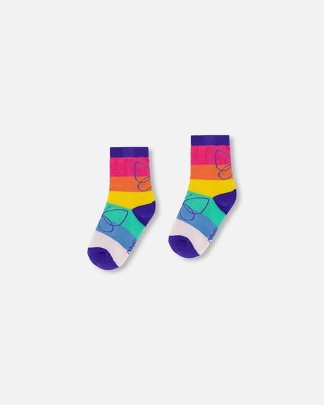 Jacquard Socks Rainbow | Deux par Deux | Jenni Kidz