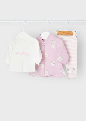 3 piece tracksuit newborn girl | mayoral