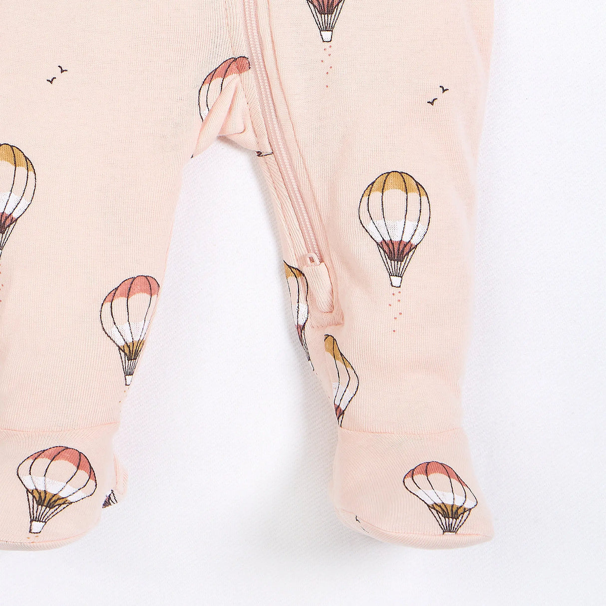 Air Balloon Print on Blush Sleeper | Petit Lem - Jenni Kidz