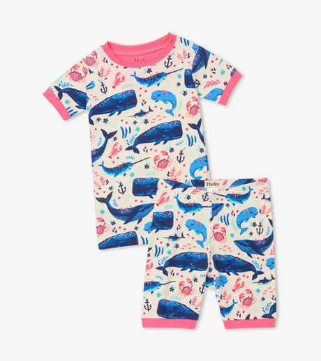 Aquatic Friends Organic Cotton Short Pajama Set | Hatley - Jenni Kidz