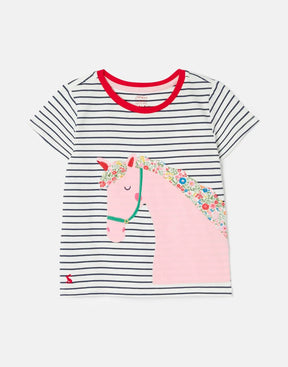 Joules Astra Short Sleeve Applique Artwork T-Shirt – product image 1