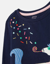 Ava Long Sleeve Applique Artwork T-Shirt | Joules - Joules