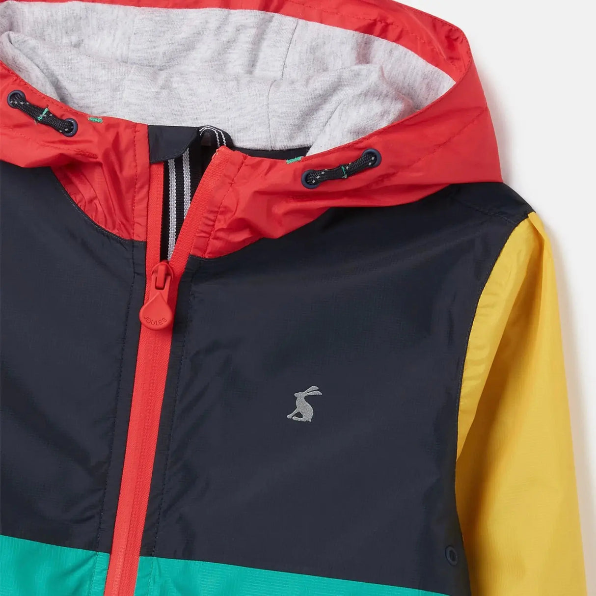 Bayfield colourblock waterproof recycled Packable jacket | Joules - Joules