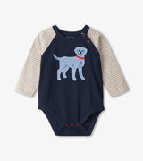 Blue Pup Baby Raglan Onesie | Hatley - Jenni Kidz