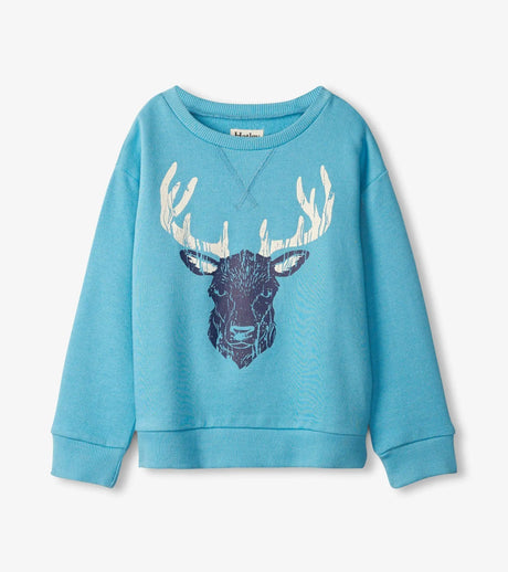 Blue Stag Pull Over Sweatshirt | Hatley - Jenni Kidz