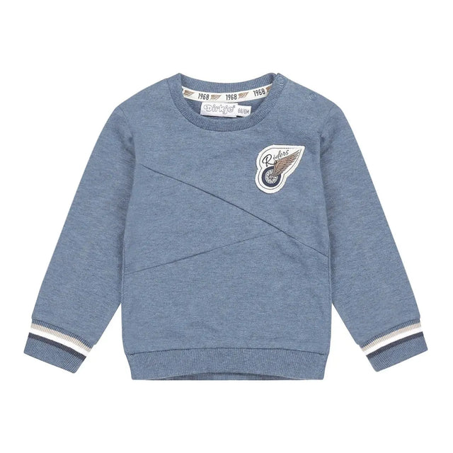 Boys Jumper Blue Melange | Dirkje - Dirkje