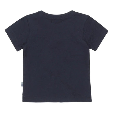Boys T-shirt Blue With Sunglasses Print | Dirkje - Jenni Kidz